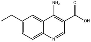 4-Amino-6-ethylquinoline-3-carboxylic acid Struktur