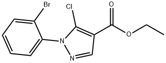 5-氯-1-(2-溴苯基)-1H-吡唑-4-羧酸乙酯, 1245091-90-0, 結(jié)構(gòu)式