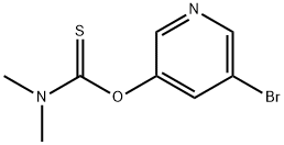 O-5-Bromopyridin-3-yl dimethylcarbamothioate Struktur