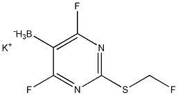 potassium trifluoro(2-(methylthio)pyrimidin-5-yl)borate Struktur