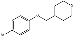 4-((4-Bromophenoxy)methyl)tetrahydro-2H-pyran Struktur