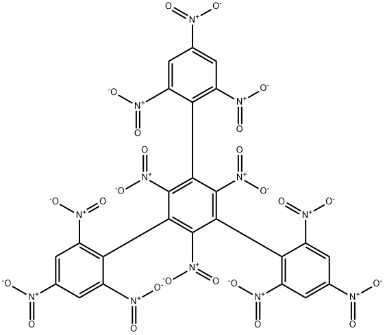 1,3,5-Tripicryl-2,4,6-trinitrobenzene Struktur