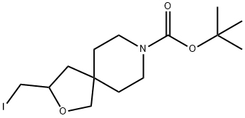 N-BOC-3-(iodomethyl)-2-oxa-8-azaspiro[4.5]decane Struktur