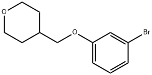 4-((3-Bromophenoxy)methyl)tetrahydro-2H-pyran Struktur