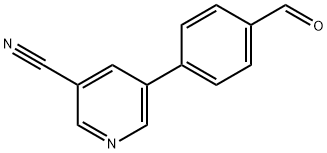 5-(4-Formylphenyl)nicotinonitrile Struktur