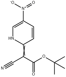 t-Butyl 2-cyano-2-(5-nitropyridin-2(1H)-ylidene)acetate Struktur