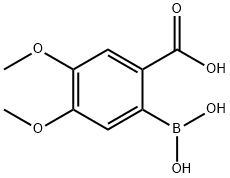 2-Borono-4,5-dimethoxybenzoic acid Struktur