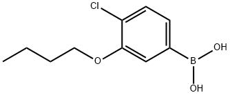 3-Butoxy-4-chlorophenylboronic acid Struktur