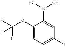 5-Iodo-2-trifluoromethoxyphenylboronic acid Struktur