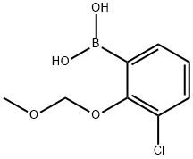 3-Chloro-2-(methoxymethoxy)phenylboronic acid Struktur