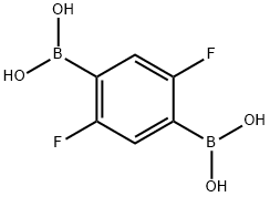 2,5-Difluoro-1,4-phenylenediboronic acid Struktur