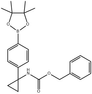 Benzyl 1-(4-(4,4,5,5-tetramethyl-1,3,2-dioxaborolan-2-yl)phenyl)cyclopropylcarbamate