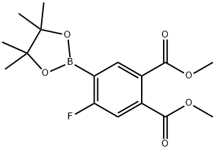 1,2-Dimethyl 4-fluoro-5-(4,4,5,5-tetramethyl-1,3,2-dioxaborolan-2-yl)phthalate Struktur