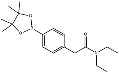 N,N-Diethyl-2-(4-(4,4,5,5-tetramethyl-1,3,2-dioxaborolan-2-yl)phenyl)acetamide Struktur