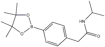 N-Isopropyl-2-(4-(4,4,5,5-tetramethyl-1,3,2-dioxaborolan-2-yl)phenyl)acetamide Struktur