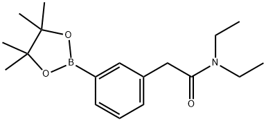 N,N-Diethyl-2-[3-(4,4,5,5-tetramethyl-1,3,2-dioxaborolan-2-yl)phenyl]acetamide Struktur