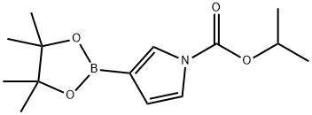 Isopropyl 3-(4,4,5,5-tetramethyl-1,3,2-dioxaborolan-2-yl)-1H-pyrrole-1-carboxylate Struktur