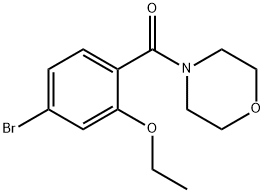 4-[(4-Bromo-2-ethoxyphenyl)carbonyl]morpholine Struktur