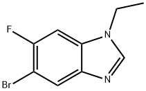 5-Bromo-1-ethyl-6-fluoro-1H-benzo[d]imidazole Struktur