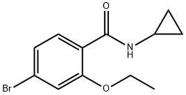 4-Bromo-N-cyclopropyl-2-ethoxybenzamide Struktur