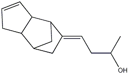 2-Butanol, 4-(1,3A,4,6,7,7A-hexahydro-4,7-methano-5H-inden-5-ylidene)- Struktur