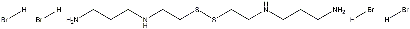 Bis[2-(3-aminopropylamino)ethyl]disulfide Tetrahydrobromide Struktur