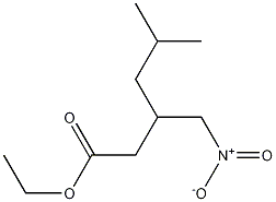 5-Methyl-3-nitromethyl-hexanoic Acid, Ethyl Ester Struktur