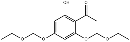 1-[2-Hydroxy-4,6-bis(ethoxymethoxy)phenyl]ethanone Struktur