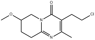 3-(2-氯乙基)-6,7,8,9-四氫-7-甲氧基-2-甲基-4H-吡啶并[1,2-A]嘧啶-4-酮, 130049-80-8, 結(jié)構(gòu)式