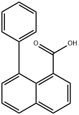 8-Phenylnaphthalene-1-carboxylic acid Struktur