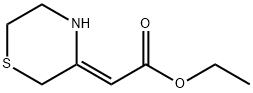 (2Z)-3-Thiomorpholinylideneacetic acid ethyl ester Struktur