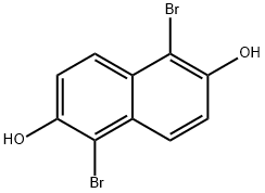 1,5-Dibromonaphthalene-2,6-diol Struktur