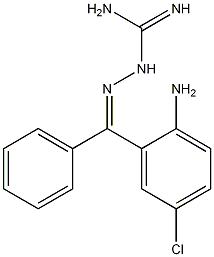 Z-2-Amino-5-chlorobenzophenoneamidinohydrazone Struktur