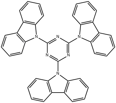 2,4,6-Tri(9H-carbazol-9-yl)-1,3,5-triazine Struktur