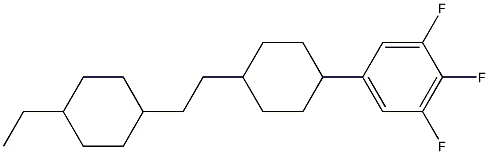 1,2,3-trifluoro-5-(4-(2-(4-ethylcyclohexyl)ethyl)cyclohexyl)benzene Struktur