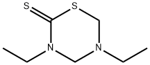 Tetrahydro-3,5-diethyl-2H-1,3,5-thiadiazine-2-thione Struktur