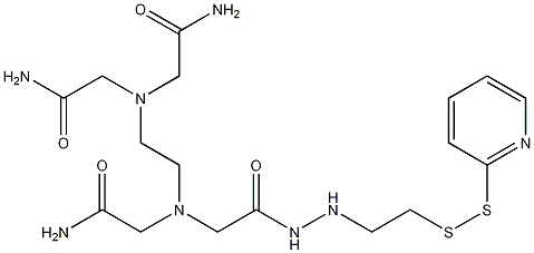 N-[S-(2-Pyridylthio)cysteaminyl]ethylenediamine-N,N,N',N'-tetraacetic Acid, Monoamide Struktur