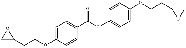 4-[2-(2-Oxiranyl)ethoxy]benzoic acid 4-[2-(2-oxiranyl)ethoxy]phenyl ester Struktur