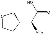 3-Furanacetic acid, .alpha.-aminotetrahydro-, [S-(R*,R*)]- (9CI) Struktur