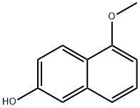 6-Hydroxy-2-methoxynaphthalene Struktur