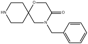 4-benzyl-1-oxa-4,9-diazaspiro[5.5]undecan-3-one Struktur