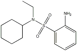 Benzenesulfonamide, 2-amino-N-cyclohexyl-N-ethyl- Struktur