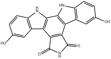 12,13-Dihydro-3,9-dihydroxy-5H-Indolo[2,3-a]pyrrolo[3,4-c]carbazole-5,7(6H)-dione Struktur