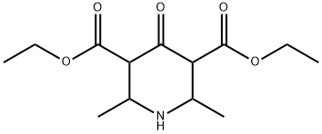 2,6-Dimethyl-4-oxo-piperidine-3,5-dicarboxylic acid diethyl ester Struktur