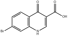 7-bromo-4-oxo-1,4-dihydroquinoline-3-carboxylic acid Struktur