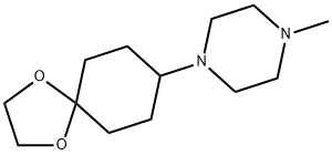 1-methyl-4-(1,4-dioxaspiro[4.5]decan-8-yl)piperazine Struktur