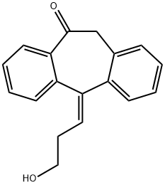 (5Z)-5,11-Dihydro-5-(3-hydroxypropylidene)-10H-dibenzo[a,d]cyclohepten-10-one Struktur