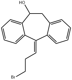 (5Z)-5-(3-Bromopropylidene)-5,11-dihydro-10H-dibenzo[a,d]cyclohepten-10-ol Struktur