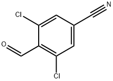 4-Cyano-2,6-dichlorobenzaldehyde Struktur