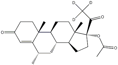 Medroxyprogesterone-d3 Struktur